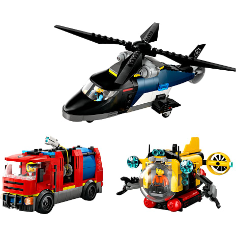 LEGO City Remix – helikopter, brandbil og ubåd 60462