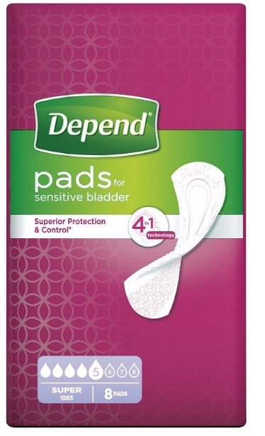 Depend Pads Super 8 stuks