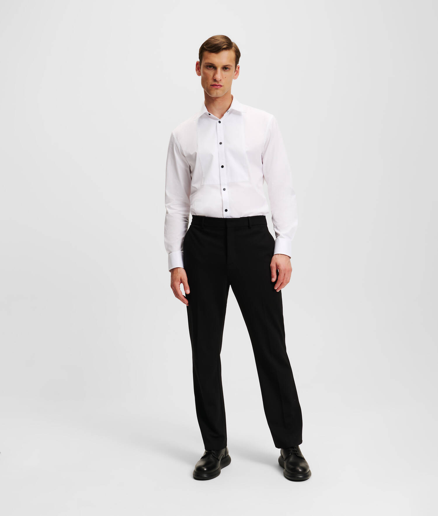 CHEMISE DE SOIRÉE À PLASTRON - Blanc