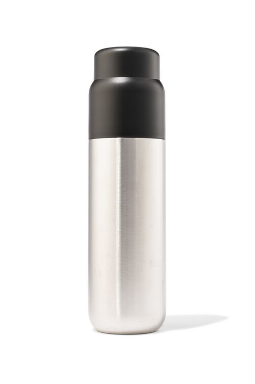 bouteille isotherme à double paroi inox argent 1L