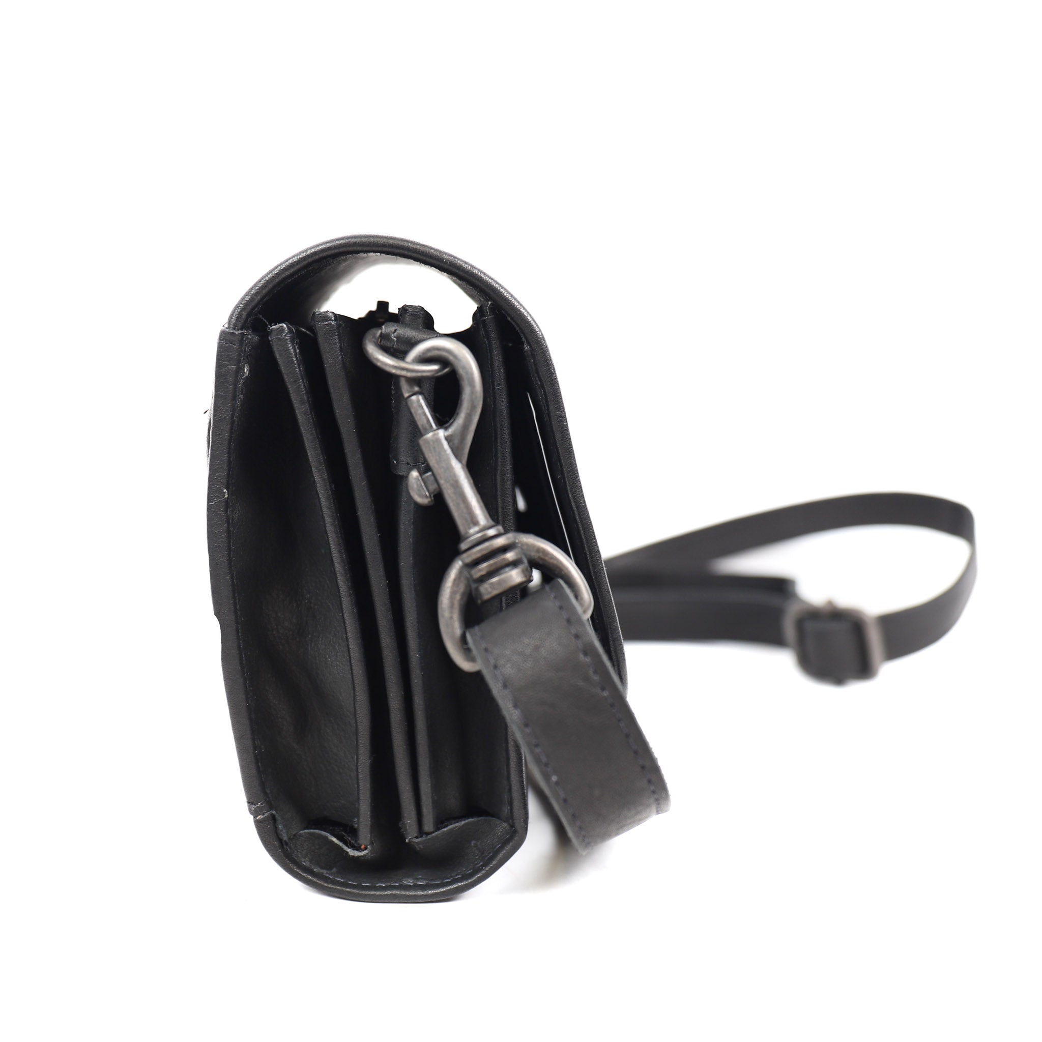 Clutch/schoudertasje 'Elly' zwart Zwart