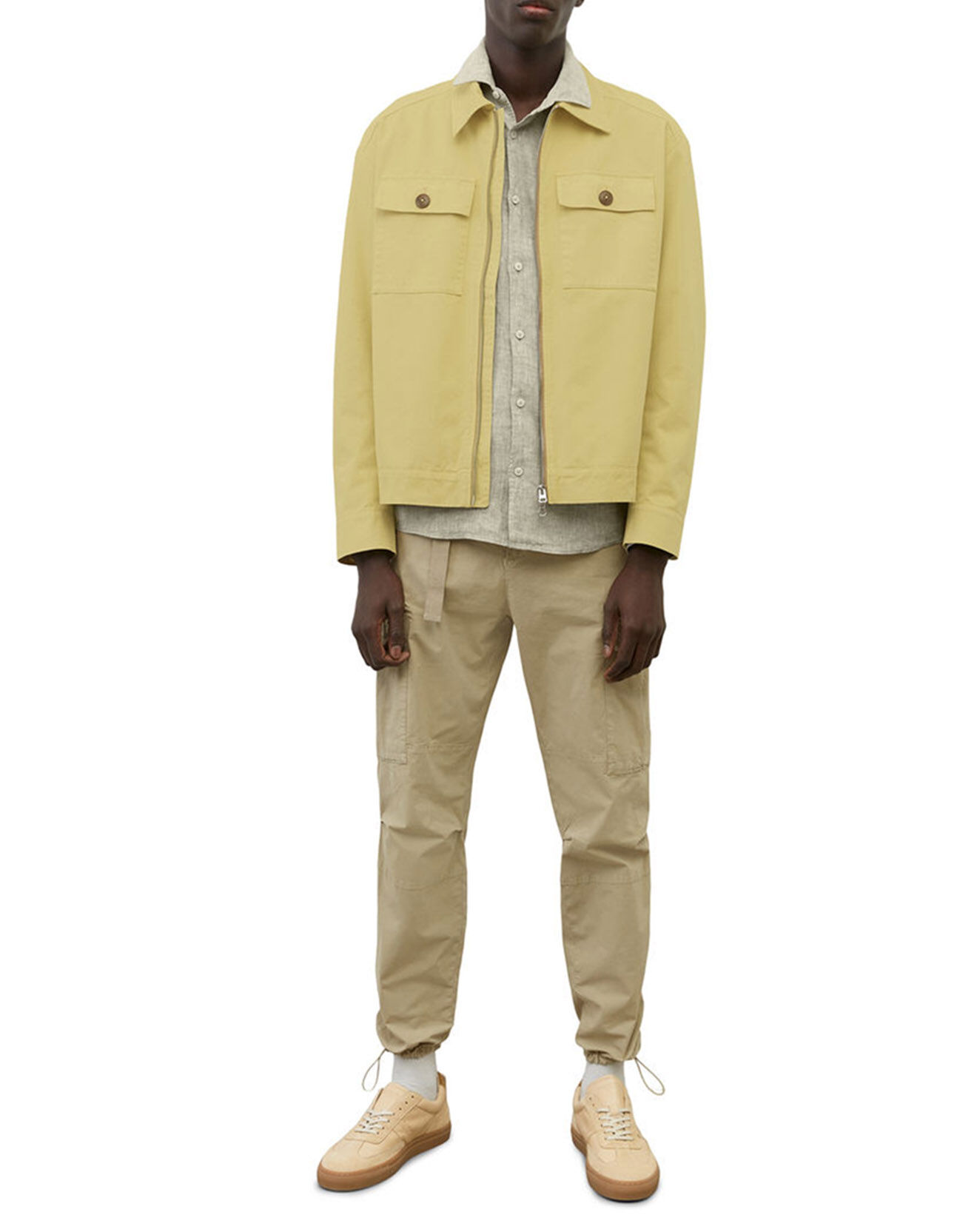 Marc O'Polo Blouson Coton Organic Double Poche jaune clair