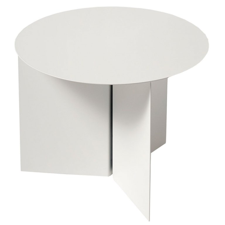 Hay Slit Table Round bijzettafel wit