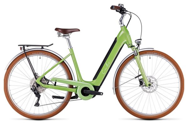 Vélo de ville électrique Cube  Ella Hybrid Ride 500 green´n´green