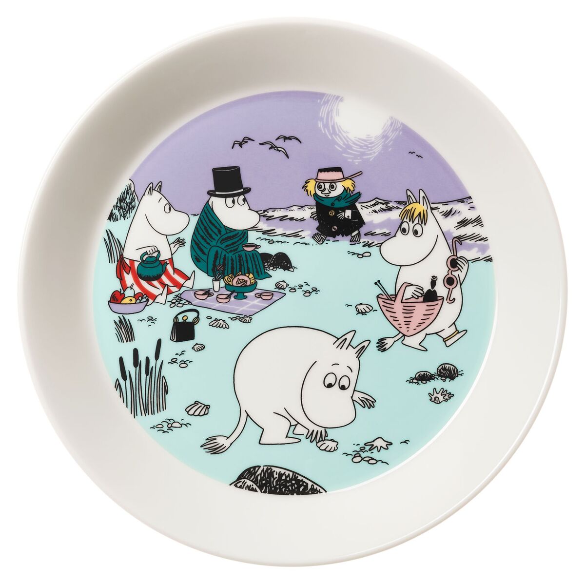 Arabia Mumin En dag på stranden tallerken 19 cm