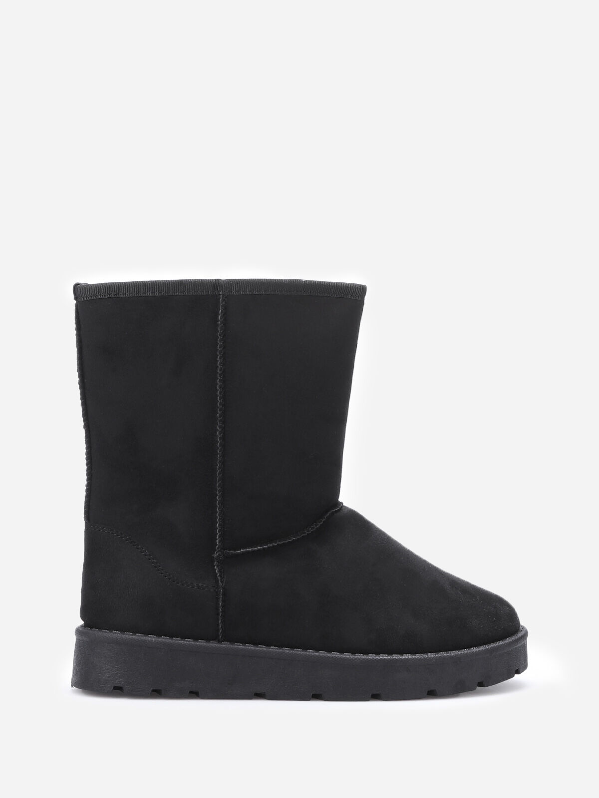 Boots en suédine fourrées- Noir