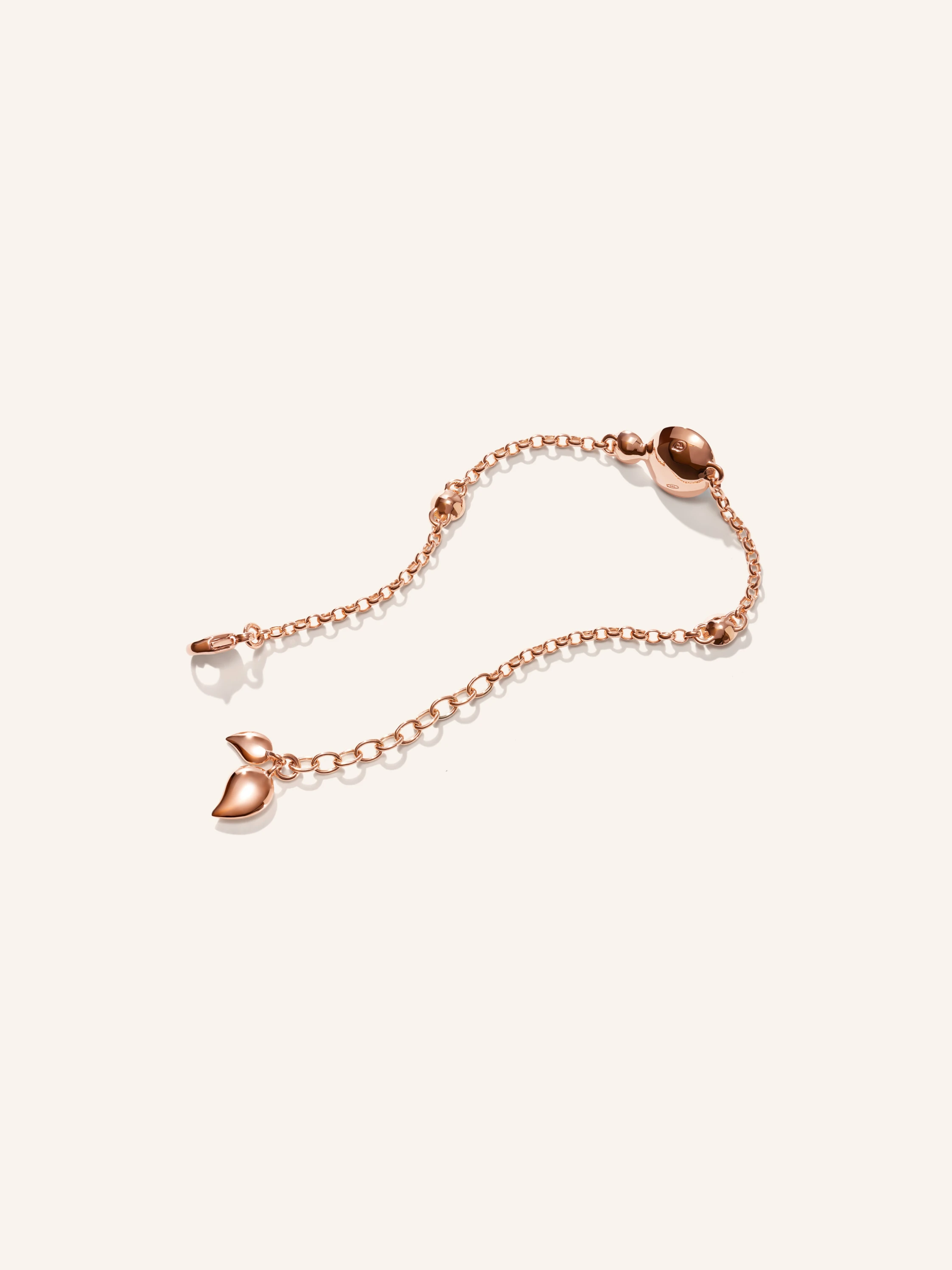 TAMARA COMOLLI Armband BRACELET BOUTON MINI CHAIN 'CANDY' - SMALL/MEDIUM 18K Roségold