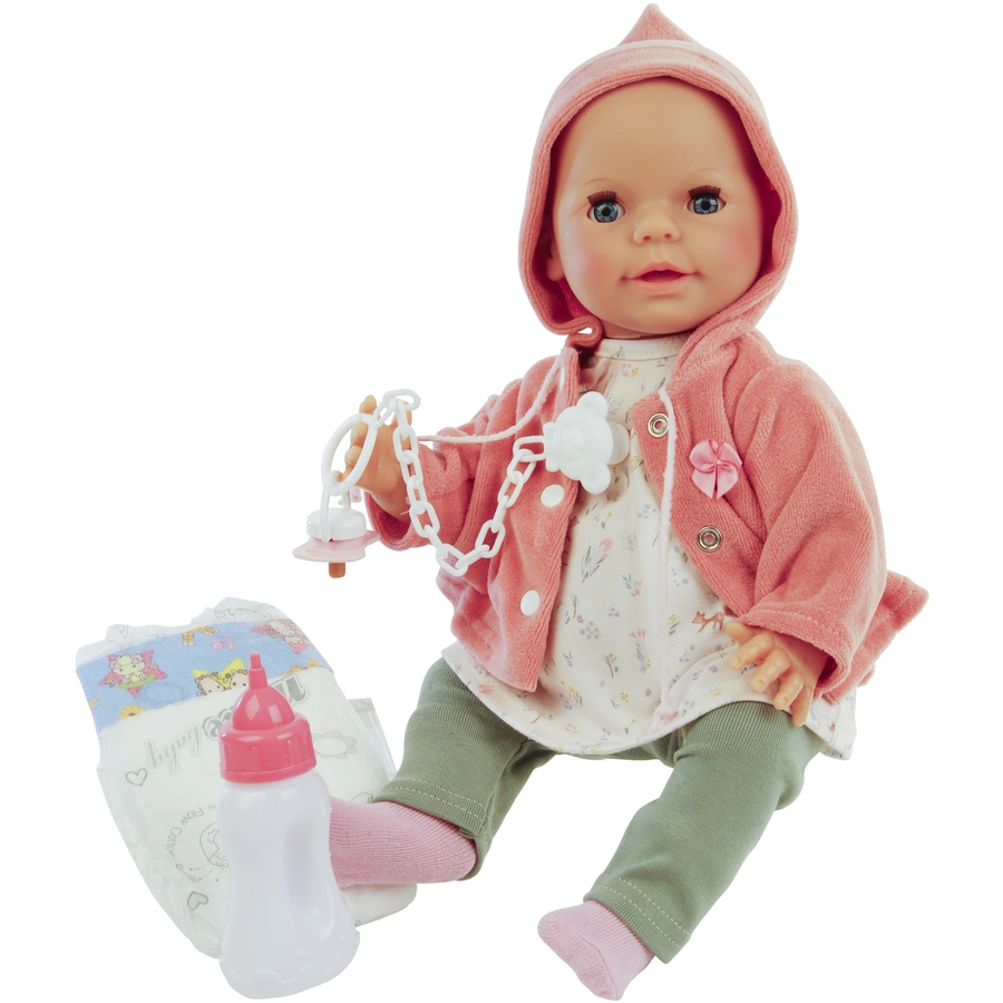 Schildkröt Puppe Lina Rosa, Weiß Rosa
