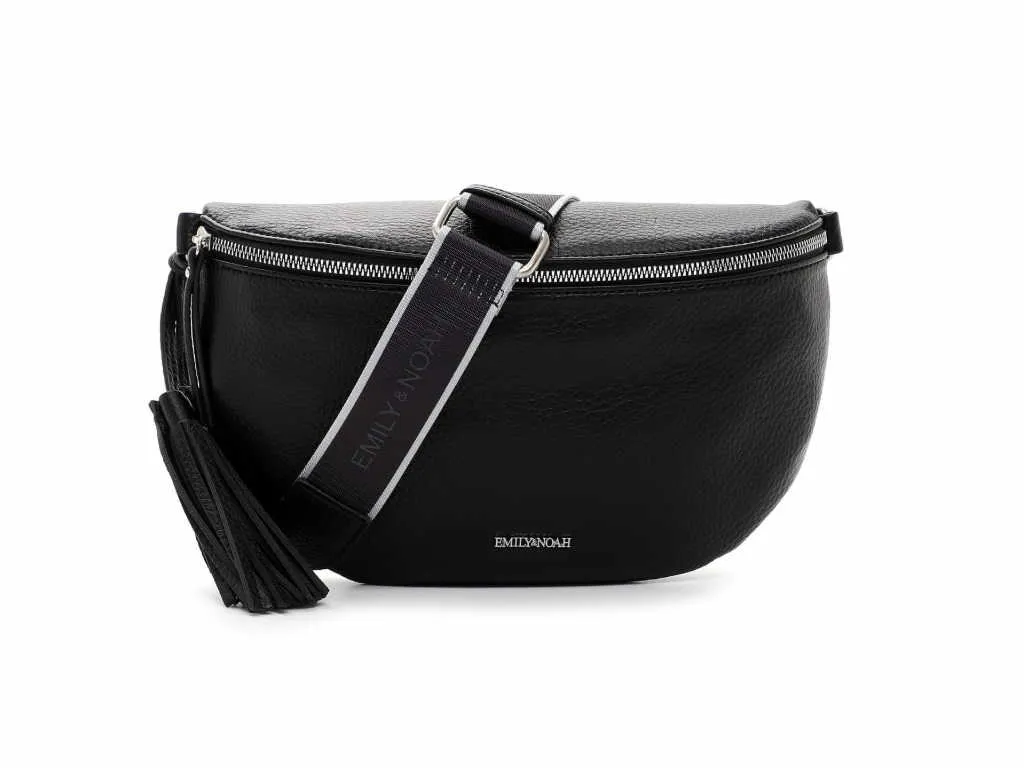 EMILY & NOAH Rucksack Schwarz Lederimitat