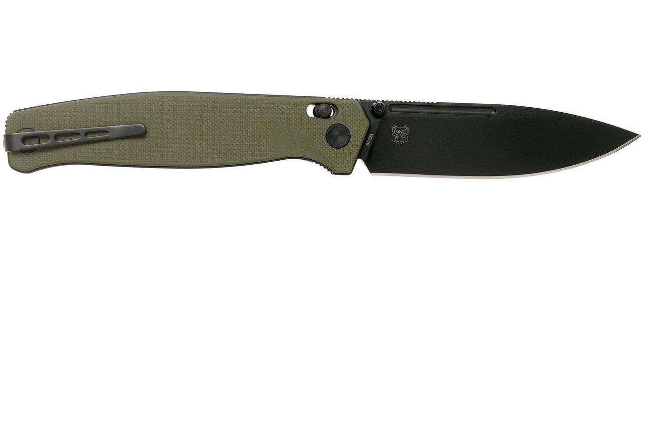 Real Steel Huginn 7652GB OD Green Black G10 zakmes