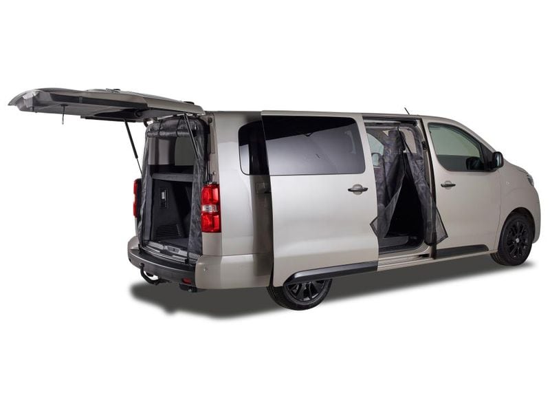 Van Quito Moskitonetz Heck – fine-mesh Heckmoskitonetz Reissverschluss für Citroën, Fiat, Opel, Peugeot, Toyota