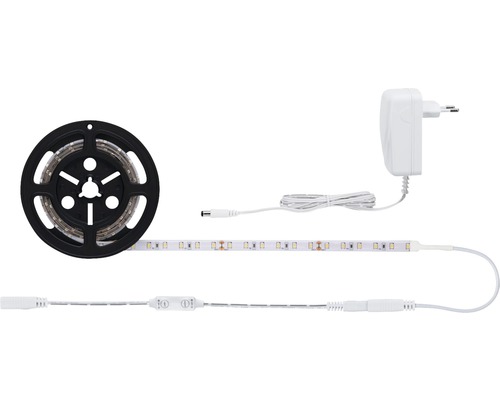 SimpLED Kant-en-klare dimbare stripset, 1,5 m, 17W, 1060 lm, 3000 K, 108 LED's met snoerdimmer, gecoat, 24 V, complete set