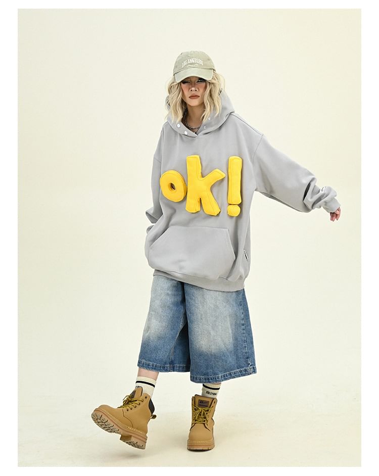 Iduna - Oversized hoodie met letters