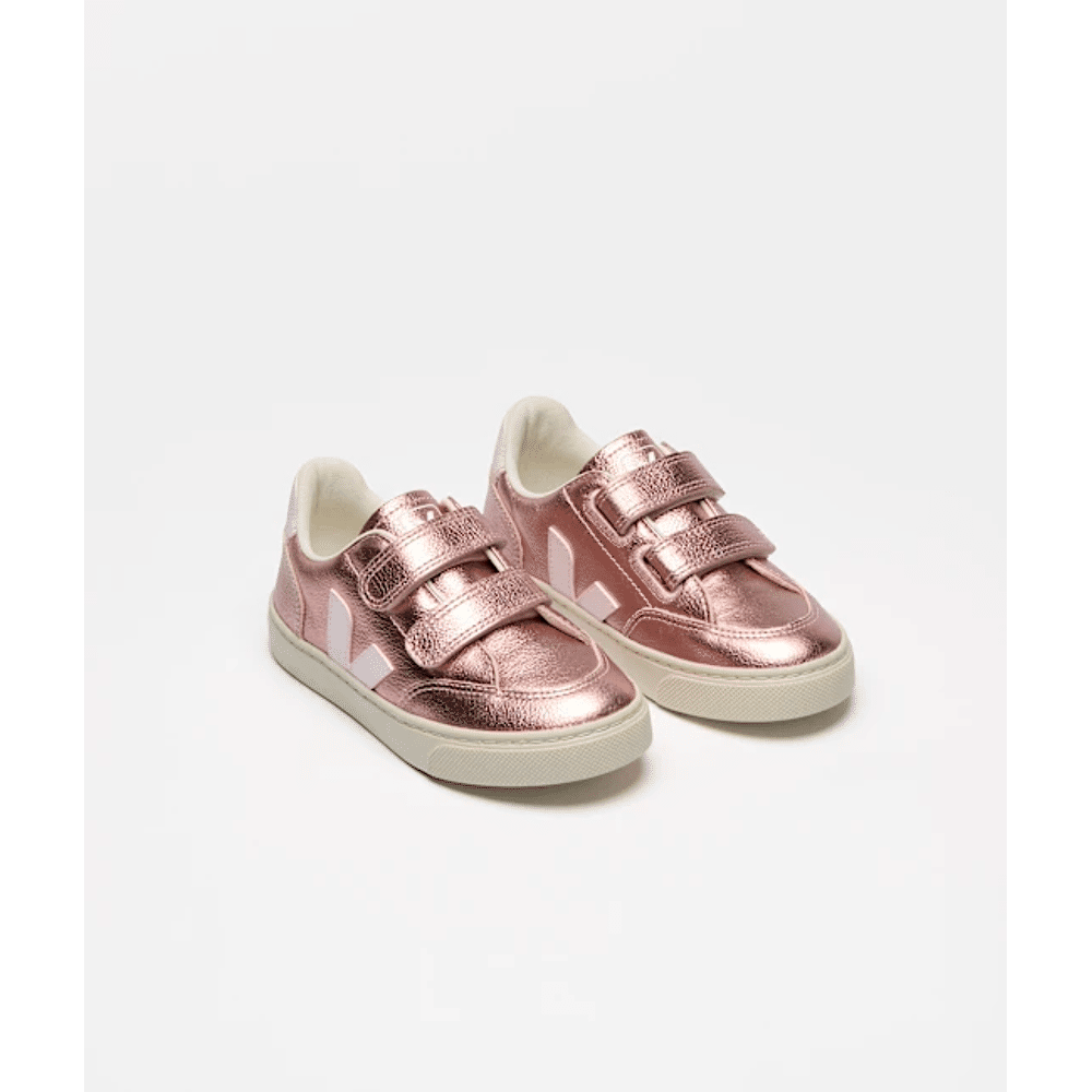 VEJA â Sneaker V-12 - Rose Metallic NacrÃ© - Rose Gold