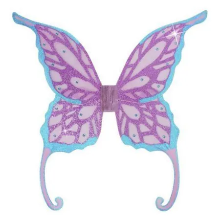 Widmann 8104J Maxi Glitzerflügel mit Juwelen 85 x 88 cm