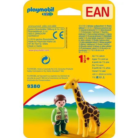 PLAYMOBIL® 9380 Tierpfleger mit Giraffe