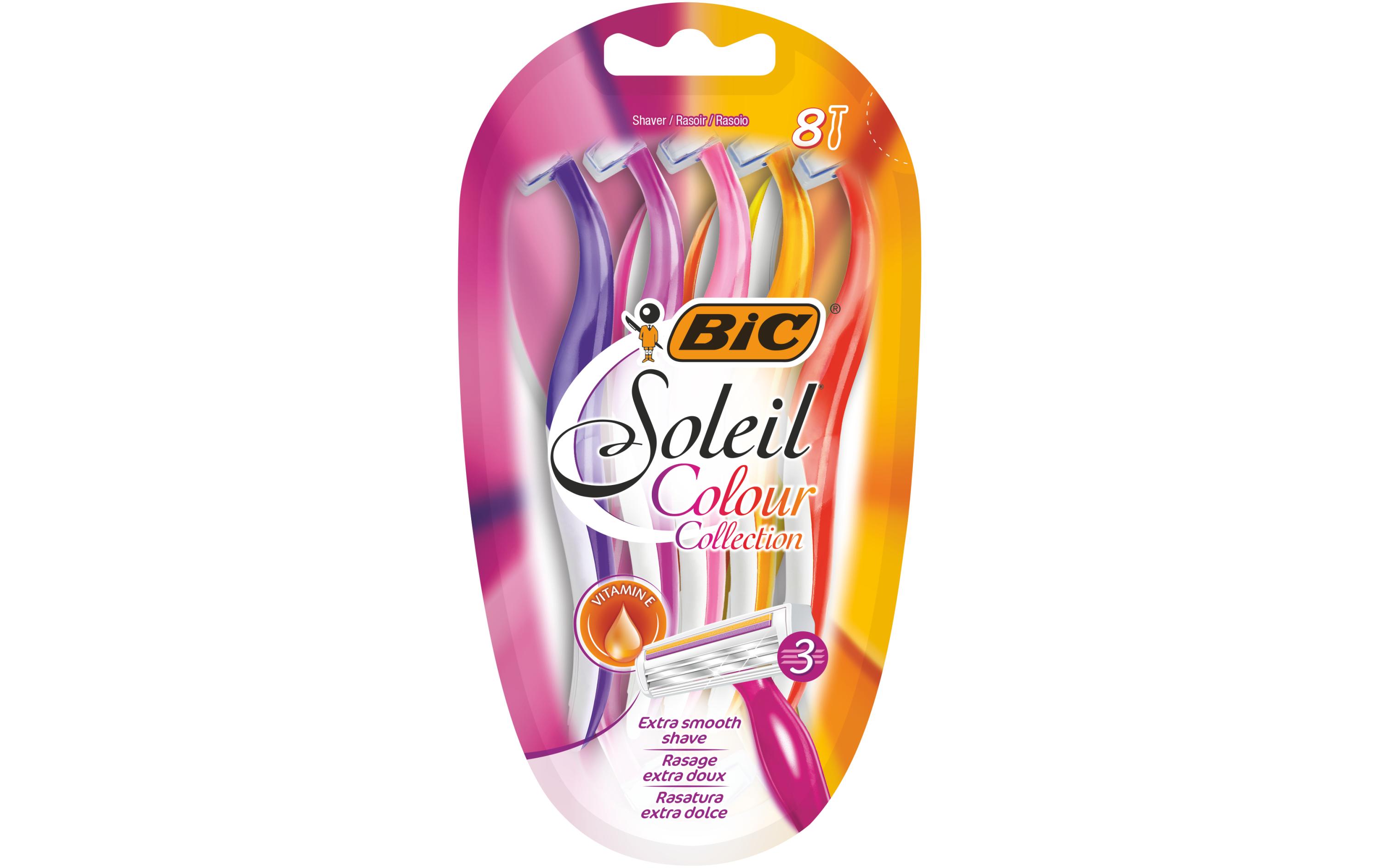 Damenrasierer Soleil Colour Collection 8 StückKlingenrasierer für Damen