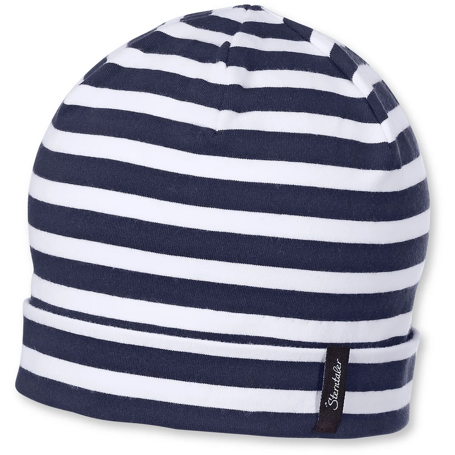 Sterntaler Beanie Slouch Ringeljersey marine