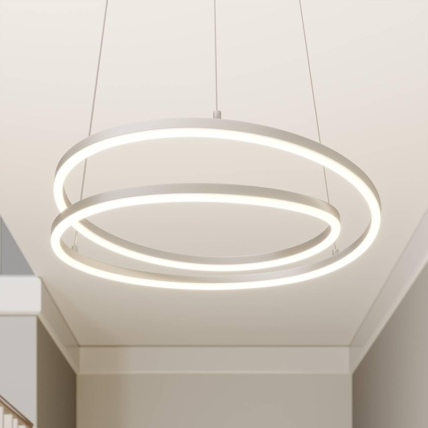Lindby LED Davian dimmbar (Modern) in Alu aus Aluminium (1 flammig,) Wohnzimmerleuchte
