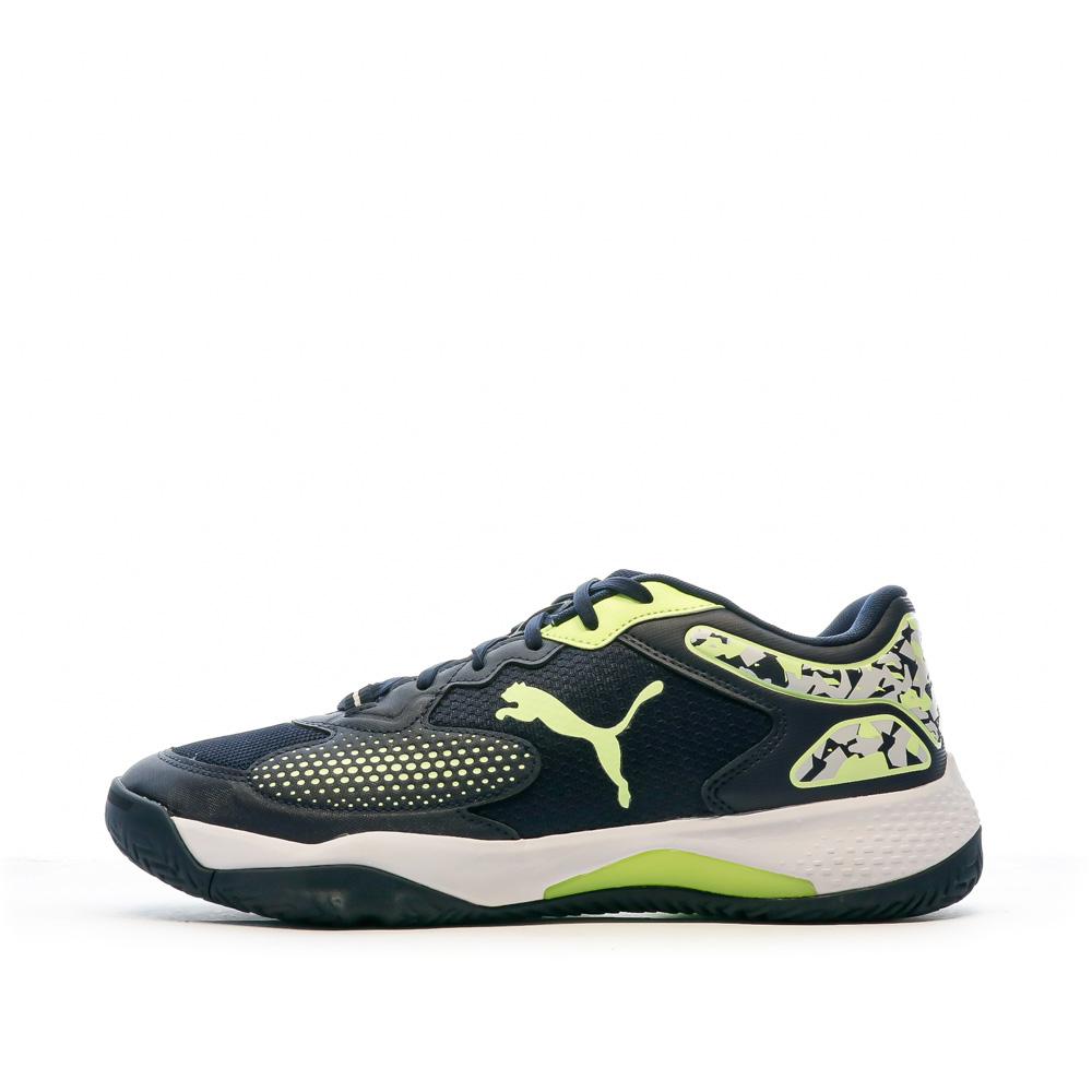 Puma Chaussures de Padel Noire/Jaune Homme Puma Solarcourt