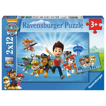 Ravensburger Puzzle Ryder und die Paw Patrol, 2x12 Teile