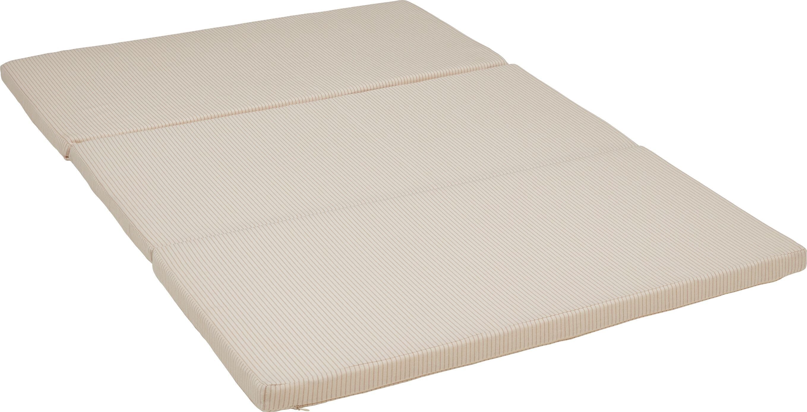 VIVIENE Klappmatratze - Beige / B: 50.0 cm x T: 12.0 cm x H: 100.0 cm