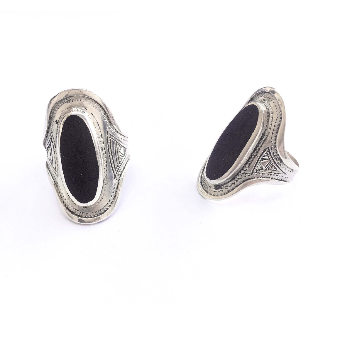 Bague Touareg ébène navette