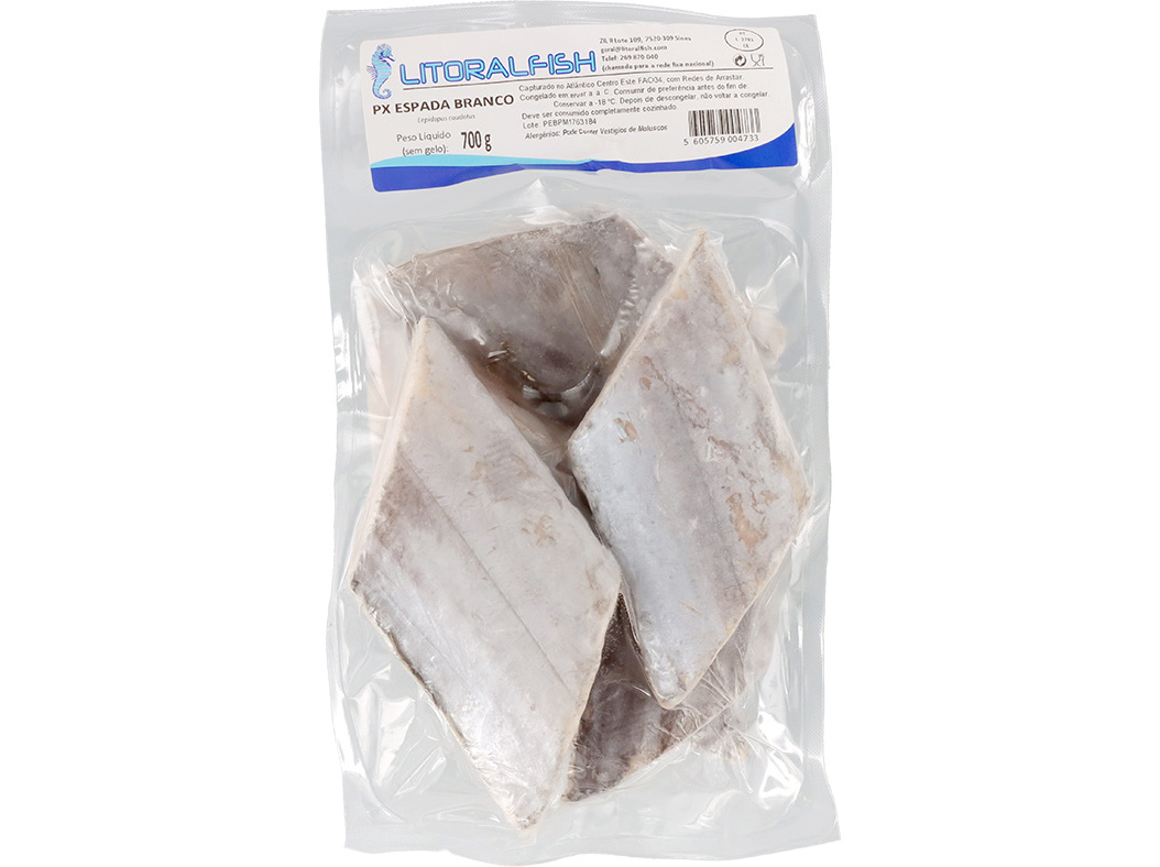 PEIXE ESPADA BRANCO POSTA CONGELADA 700G