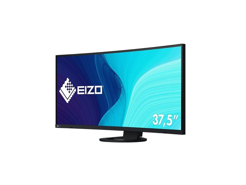 EIZO Monitor EV3895 Swiss Edition Schwarz 37.5-Zoll Curved-Monitor mit IPS-Panel und vielen Anschlussmöglichkeiten