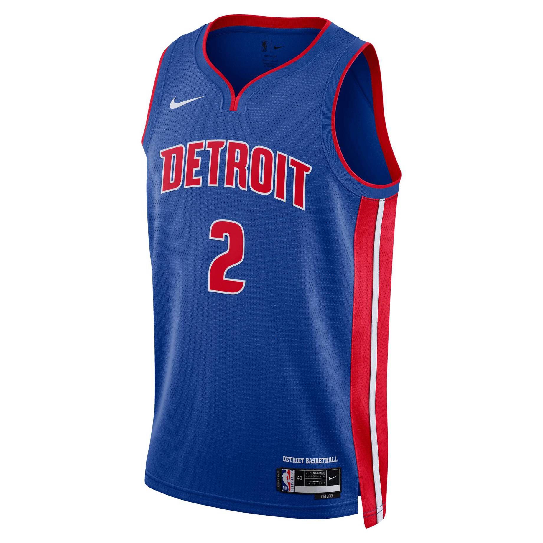 Nike| Herren Basketballtrikot NBA DETROIT PISTONS CUNNINGHAM CADE ICON EDITION