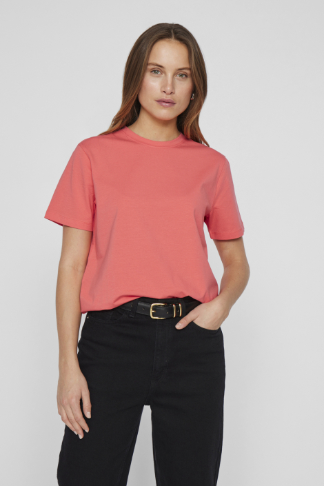 Vila roze dames t-shirt