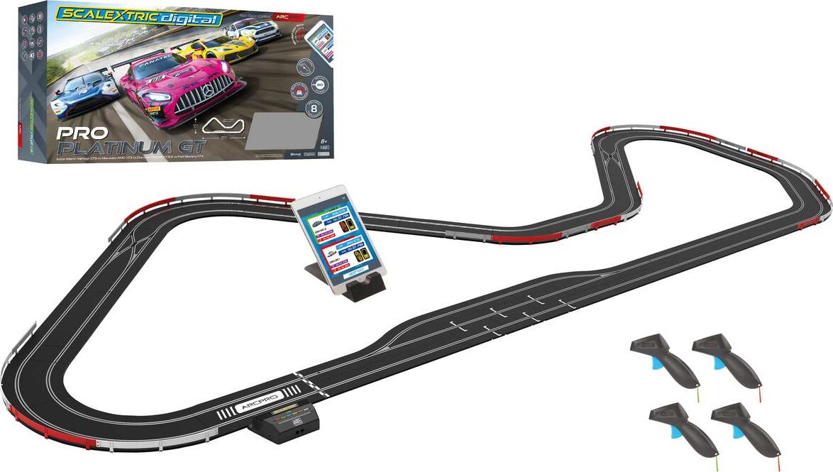 Scalextric Racerbane Digital - Arc Pro - Pro Platinum Gt - Inkl. 4 Biler - C1436P