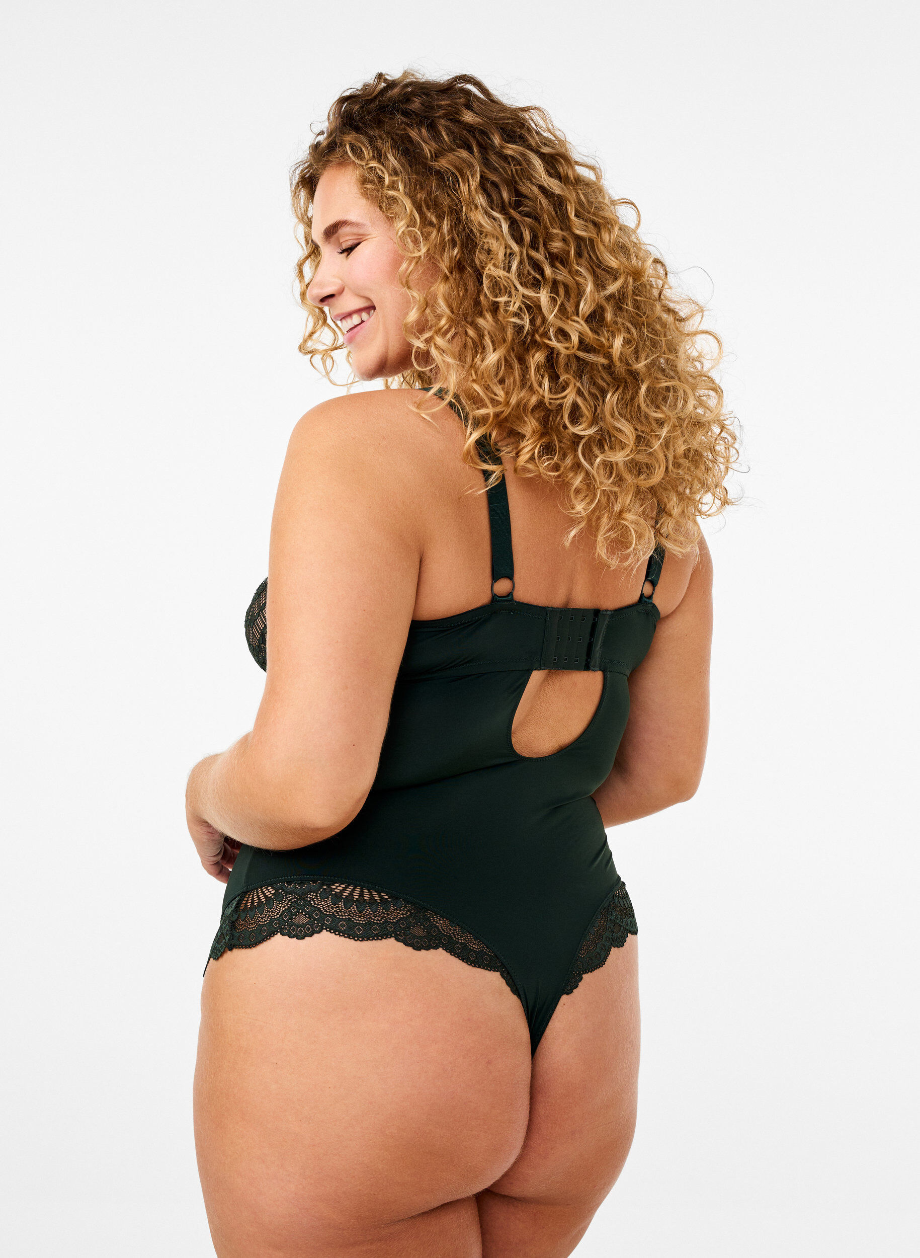 Bodystocking med bøjle og stringdetalje