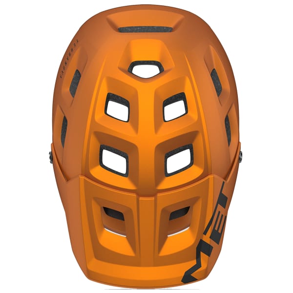 Casque VTT MET TERRANOVA CE ORANGE TITANE MÉTALISÉ MATT