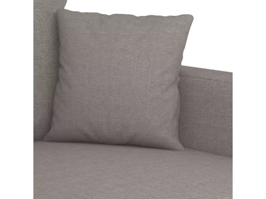 Ensemble de canapés 2 pièces avec coussins Taupe Tissu