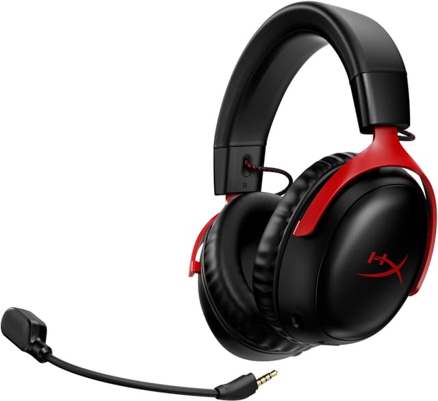 HyperX Cloud III Trådløse gaming høretelefoner (sort/rød)