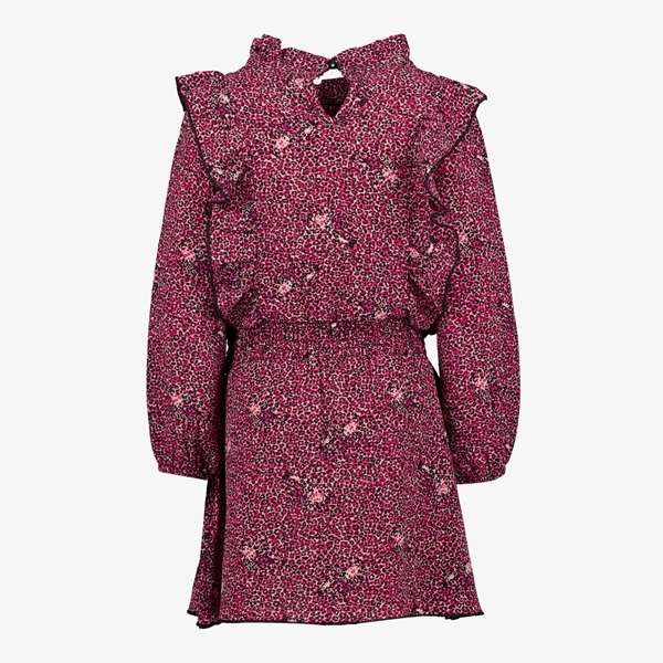 TwoDay meisjes jurk roze met luipaardprint
