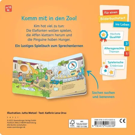 Ravensburger Wo ist bloß…? Mein Zoo-Buch zum Sachen suchen