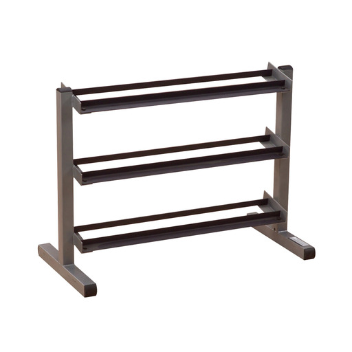 Suporte para halteres Bodysolid com 3 compartimentos