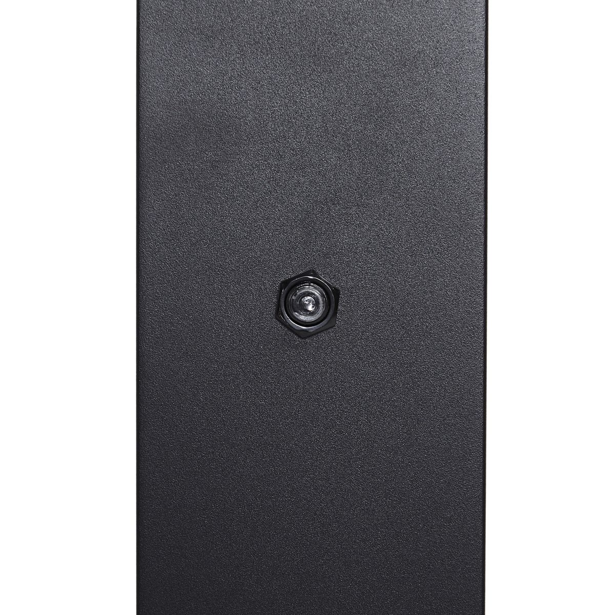 Modern buiten paaltje zwart met smoke glas 70cm met schemersensor IP44 - Denmark