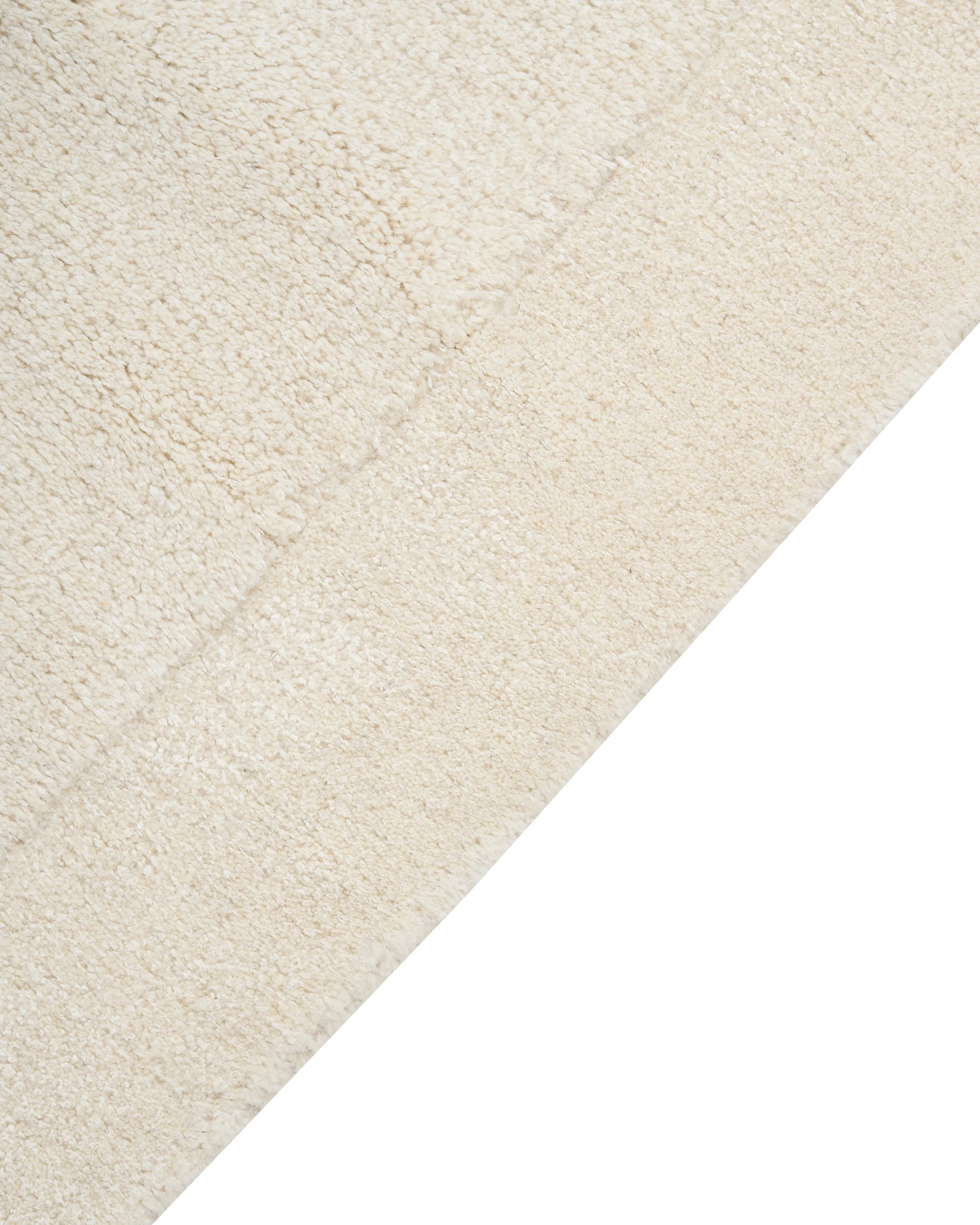 Vloerkleed BERANI Lichtbeige 80 x 250 cm Viscose