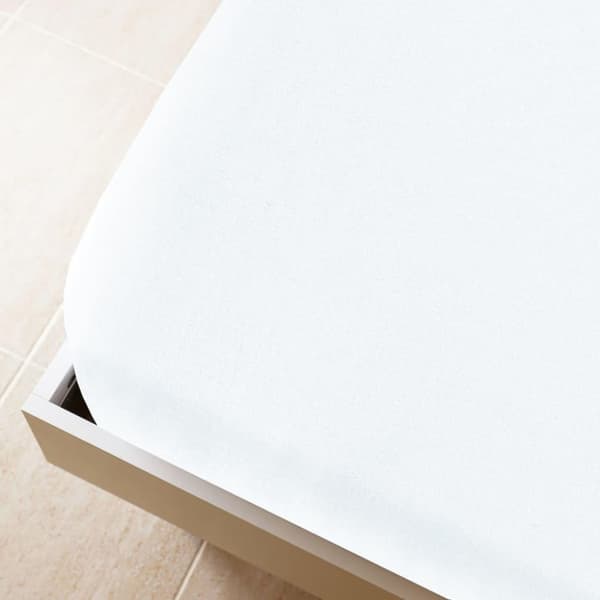 vidaXL Jerseylaken 2 stk hvit 100x200 cm bomull