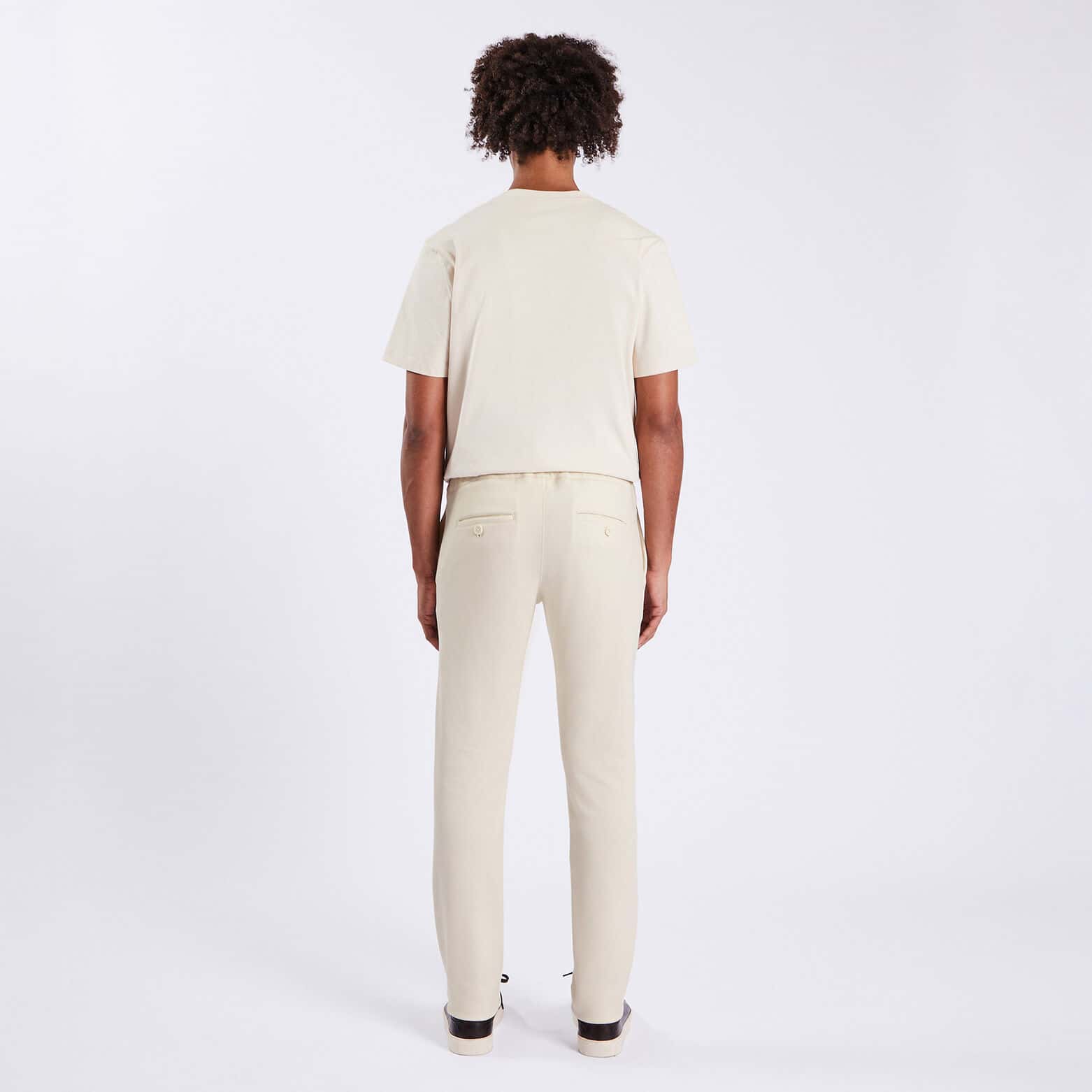 Pantalon de jogging en maille Beige