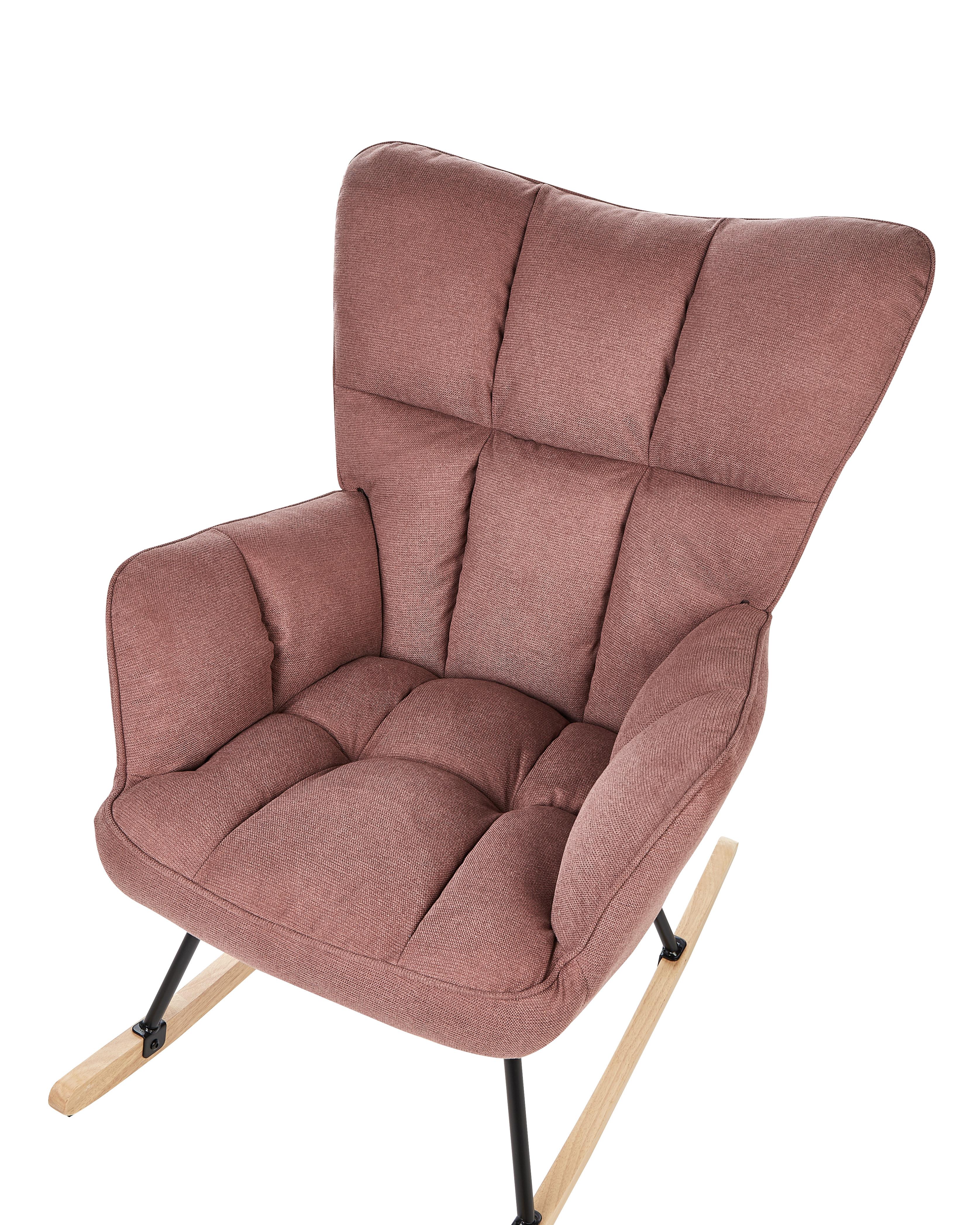 Schommelstoel OULU Stof Roze