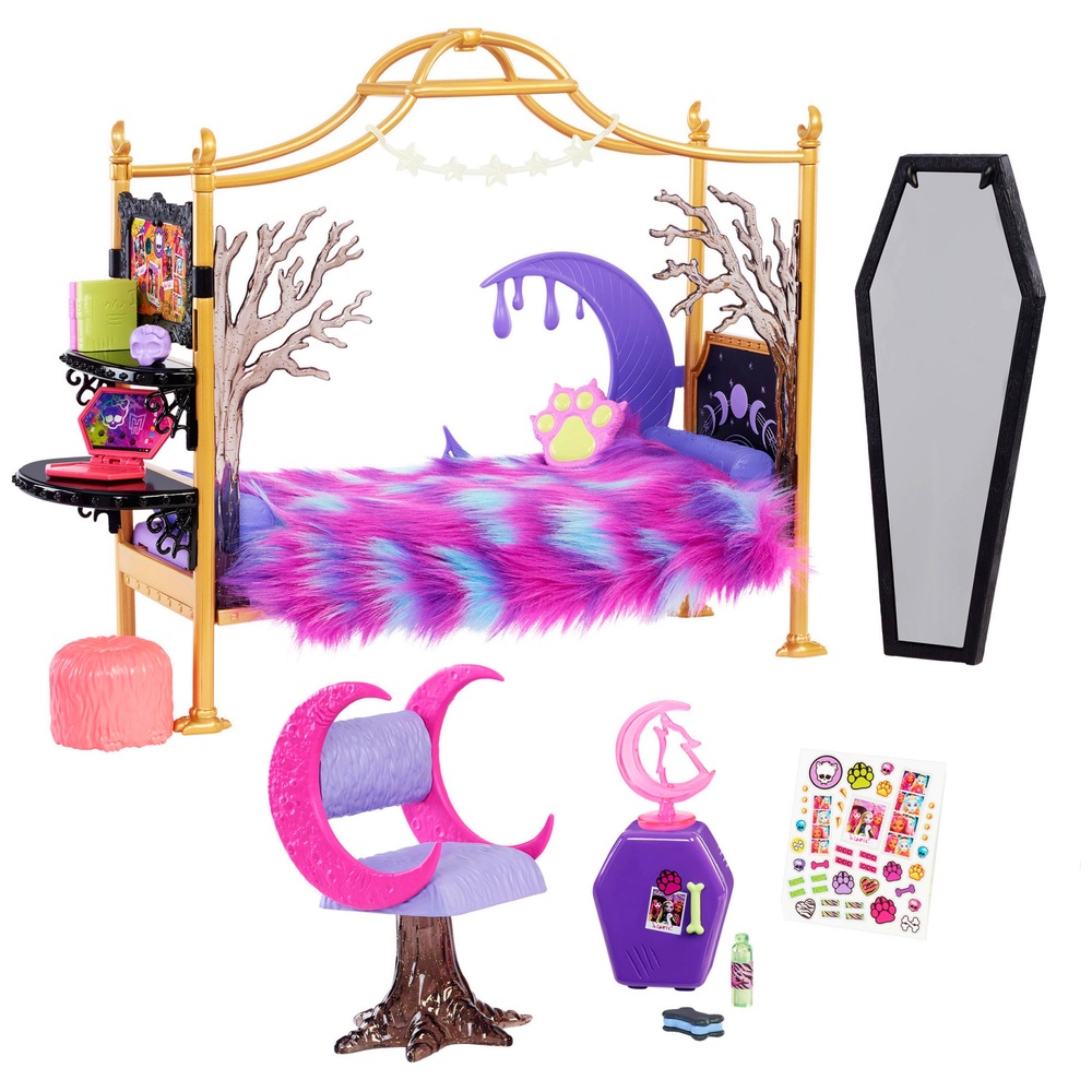 Monster High Clawdeen Wolf Schlafzimmer-Spielset