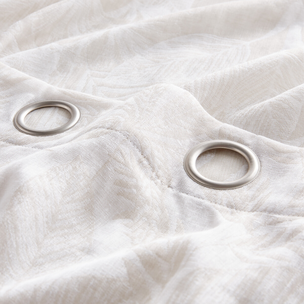LA REDOUTE INTERIEURS<br>Cortina de vidro jacquard com ilhós, Siamang