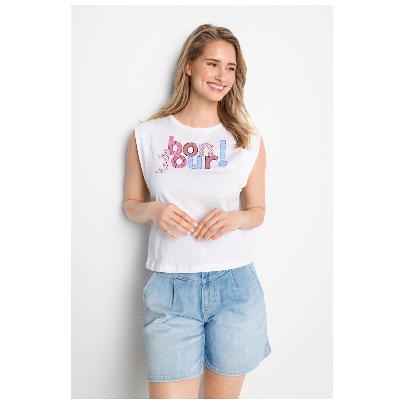 Rich & Royal Top with print boujour! organi
