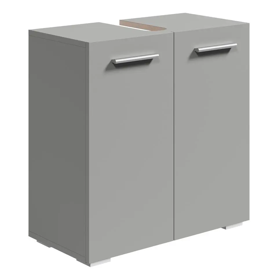 Badplaats Wastafel Onderkast Jupiter 60 x 30 x 60 cm - Mat Grijs - Badkamerkast
