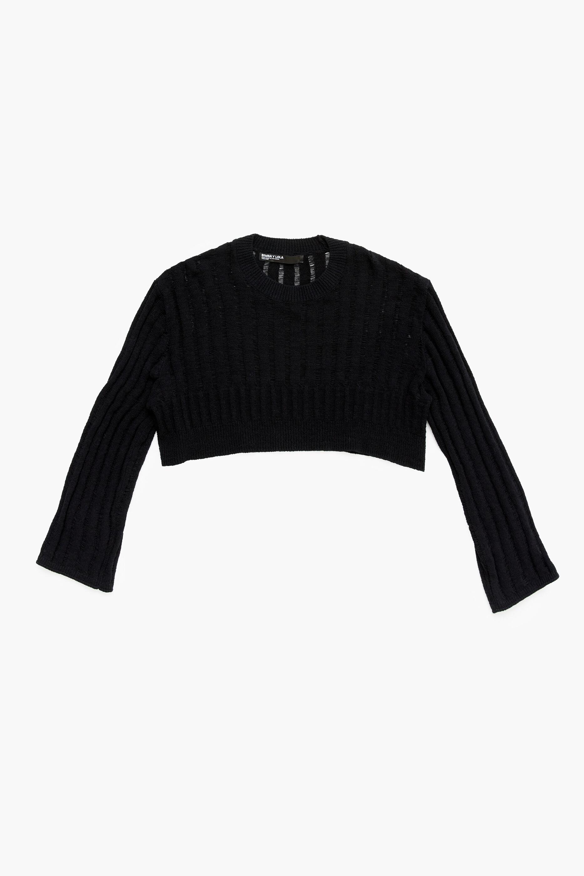 Suéter preto de tricô
