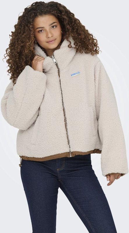 Only - Onlmaria Life Rev Puffer Jacket - Beige - Winterjas